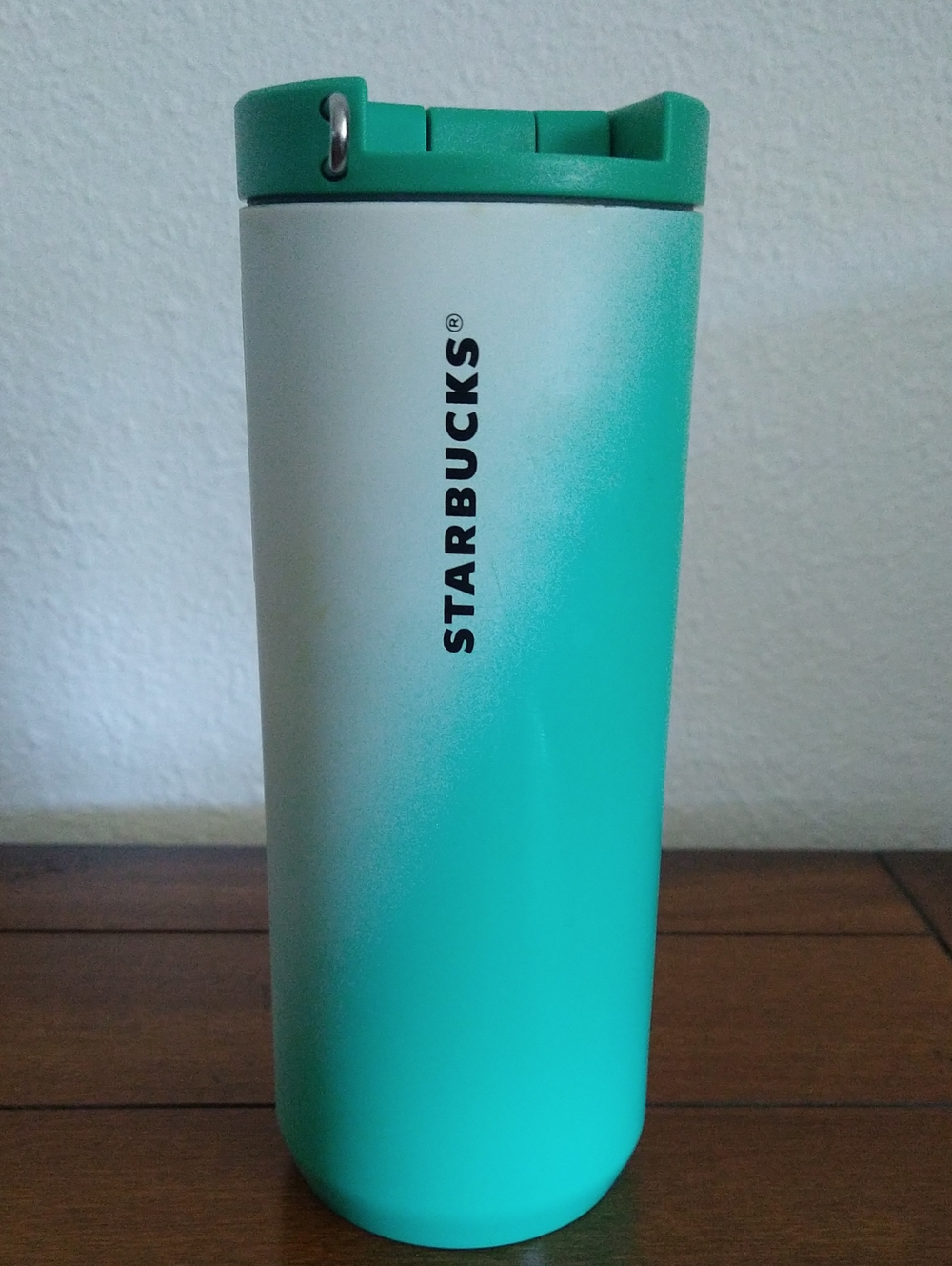 Starbucks Green & White Gradient Stainless Travel Mug